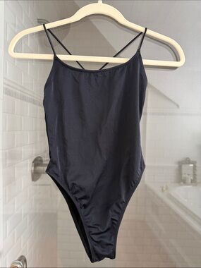 De Rococo Pina Colada One Piece Swimsuit in Black